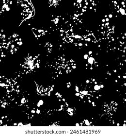 Seamless background blots. hand drawing. Not AI, Vector illustration