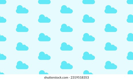 Fondo de nubes azules sin foco. Color azul claro aislado. Adecuado para fondos de sitios web, presentaciones, patrones de cerámica, etc. Vector