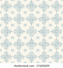 Seamless background of blue color in the style of baroque 