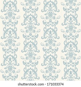 Seamless background of blue color in the style of baroque 