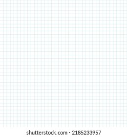 Seamless background with blue lines. Checkered notebook sheet vector template