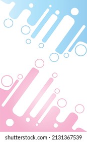 nahtloser Hintergrund mit abstraktem blauen und rosafarbenen Muster, Vektorgrafik für Vorlagen, Wallpaper, Banner, Web, Präsentationen und mehr