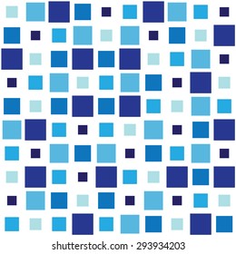 Seamless Background with blue squares