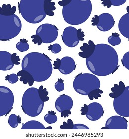 seamless background with blueberry pattern cartoon patter repeat seamless, replete image design for fabric printing