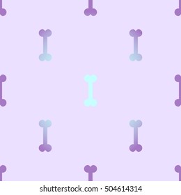Seamless background with bones in the style of pastel goth in pink and purple tones.