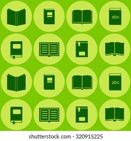 Seamless background with books for your design