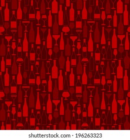 Fondo perfecto con silueta de botellas y gafas