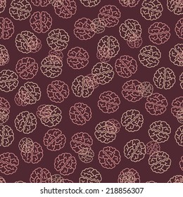 seamless background: brain