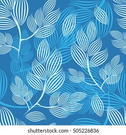 Seamless background of branches of the lines. Vector