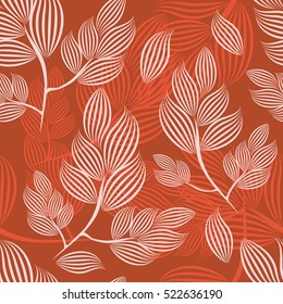 Seamless background of branches of the lines. Vector