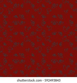 Seamless background bright flat stylized swans, a group of graceful swan birds. Texture for your creativity. Gentle romantic graphical birds regular pattern, outlined silhouettes, modern stylish print