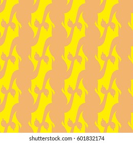 Seamless background bright flat stylized swans, a group of graceful swan birds. Texture for your creativity. Gentle romantic graphical birds regular pattern, outlined silhouettes, modern stylish print