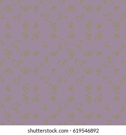 Seamless background bright flat stylized swans, a group of graceful swan birds. Texture for your creativity. Gentle romantic graphical birds regular pattern, outlined silhouettes, modern stylish print