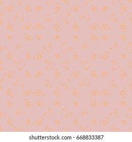 Seamless background bright flat stylized swans, a group of graceful swan birds. Texture for your creativity. Gentle romantic graphical birds regular pattern, outlined silhouettes, modern stylish print