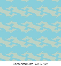 Seamless background bright flat stylized swans, a group of graceful swan birds. Texture for your creativity. Gentle romantic graphical birds regular pattern, outlined silhouettes, modern stylish print