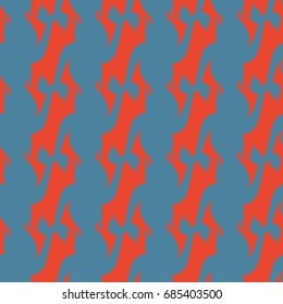 Seamless background bright flat stylized swans, a group of graceful swan birds. Texture for your creativity. Gentle romantic graphical birds regular pattern, outlined silhouettes, modern stylish print