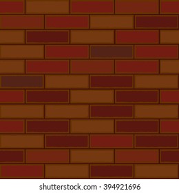 Seamless background  brown brick
