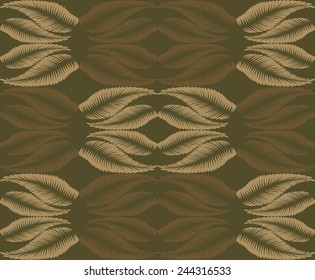 Seamless background of brown color in the style of Damascus 