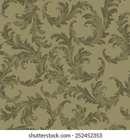 Seamless background of brown color in the style of Damascus 