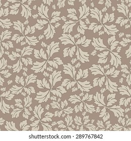 Seamless background of brown color in the style of Damascus