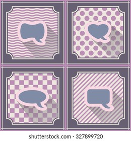 Seamless background with bubbles for comics for your design