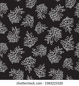 Seamless background with bumps. bumps on a black background.