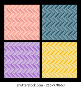 Seamless background bundle pastel tone zigzag pattern