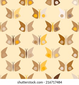 seamless background with butterflies