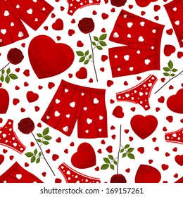 seamless background by St. Valentine's Day