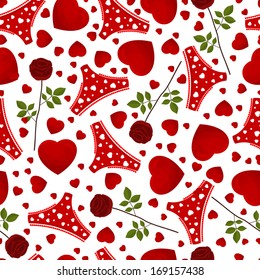 seamless background by St. Valentine's Day