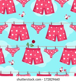 seamless background by St. Valentine's Day