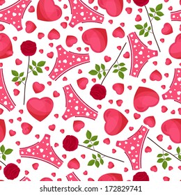 seamless background by St. Valentine's Day