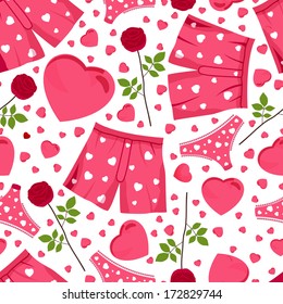 seamless background by St. Valentine's Day