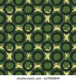 Seamless background of a camouflage, unusual vector khaki