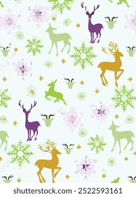 Seamless background. Can be used for celebration, advertisement, Christmas, New Year, Holiday, Carnival festivity, Valentine’s Day, National Holiday, etc.