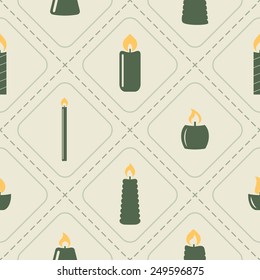 seamless background with candles for your design