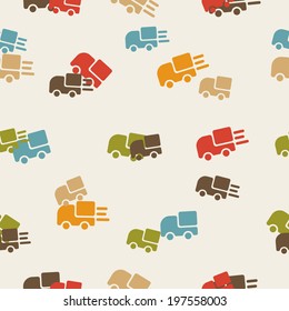 seamless background: car
