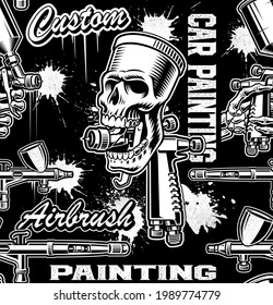 Seamless background for a car painting theme, this design can be used as wallpaper for a car painting companies