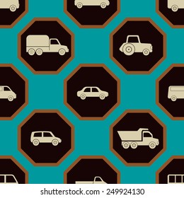 seamless background with car for your design