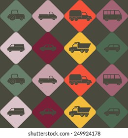 seamless background with car for your design