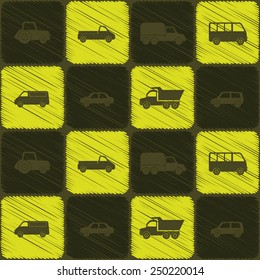 seamless background with car for your design