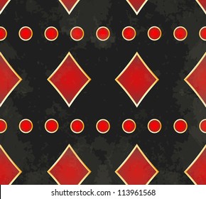 Seamless background with card suits