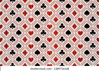 Seamless background with card suits