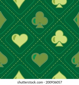 Seamless background with card suits 