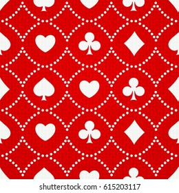 Seamless background with card suits