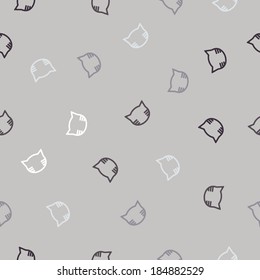 seamless background: cat