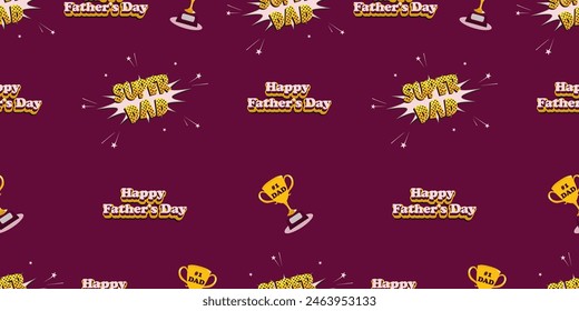 Seamless background for celebrating Father's Day isolated background.