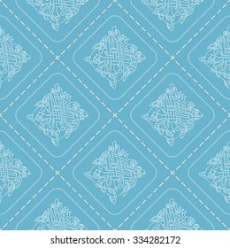 Seamless background with Celtic art and ethnic ornaments for your design