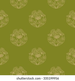 Seamless background with Celtic art and ethnic ornaments for your design