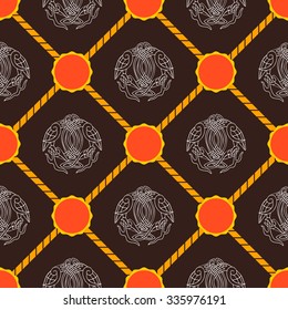Seamless background with Celtic art and ethnic ornaments for your design
